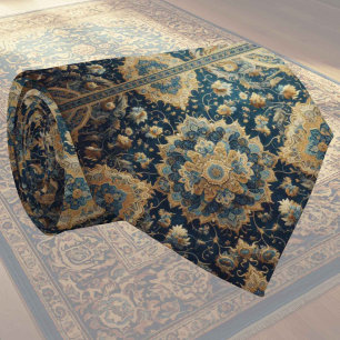 Gravata de seda persa de luxo estilo designer