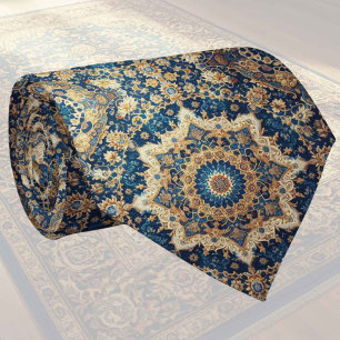 Gravata de seda persa de luxo estilo designer