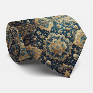 Gravata de seda persa de luxo estilo designer