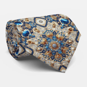 Gravata de seda persa de luxo estilo designer Fa