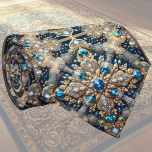 Gravata de seda persa de luxo estilo designer Fa