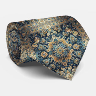 Gravata de seda persa de luxo estilo designer Fa