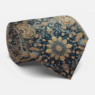 Gravata de seda persa de luxo no estilo designer