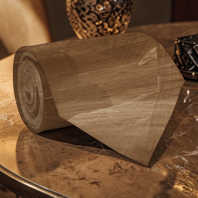 Gravata de seda personalizada com aguarela marrom (Criador carregado)