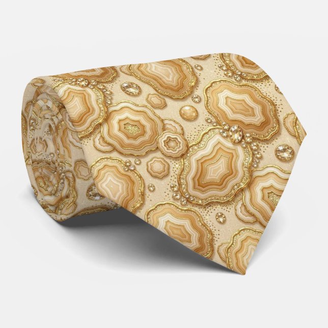 Gravata de Terno de Luxo | Camelo + Gravata de Pes (Rolled)