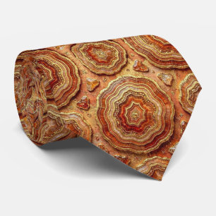 Gravata de Terno de Luxo Gravata Rust + Geodo de