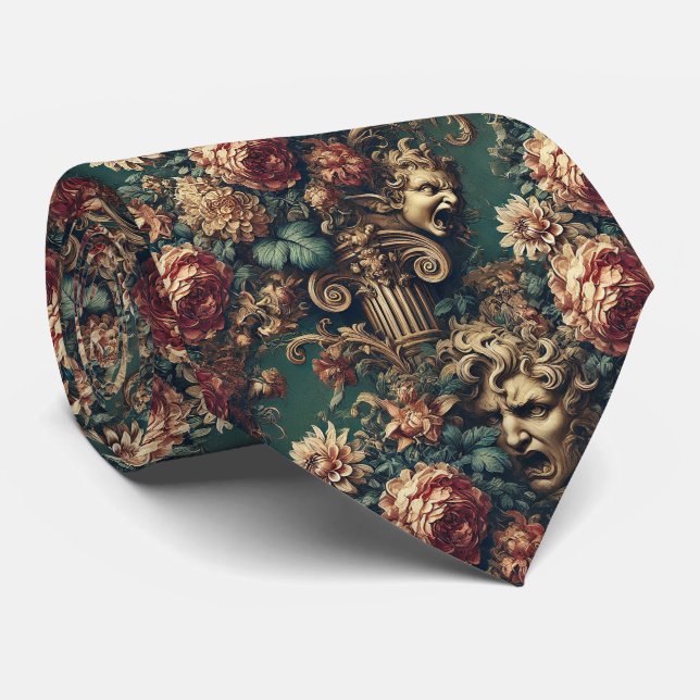 Gravata Decadência Derangada - Vitoriano Gótico (Rolled)