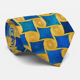 GRAVATA DECOR GEOMÉTRICO EGÍPCIO ANTIGO ,SOL NO CÉU AZUL