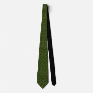 Gravata Decoração da Camouflagem Verde Digital Estilo Wo