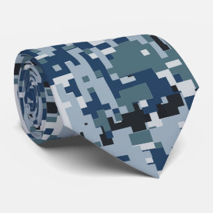 Gravata Decoração da camuflagem dos pixéis de Digitas d