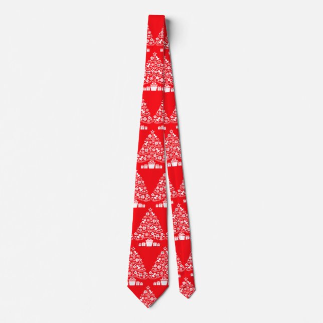 Gravata Decorações de Natal Tradicionais Escandinavas (Frente)