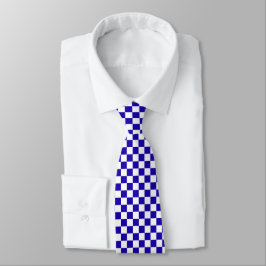 Gravata Deep blue checkered 