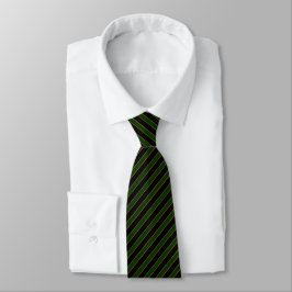 Gravata Deep Vintage Striped Green Pattern Neck Tie