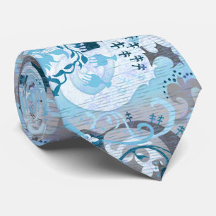 Gravata Demiboy Dragon Damask - Cores de Sinalizador do Or