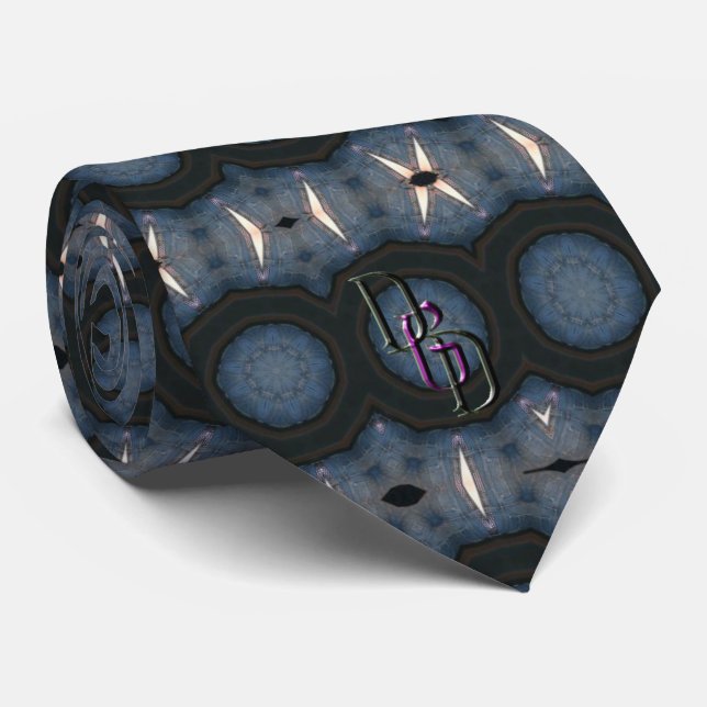 Gravata Denim Swirl (Rolled)