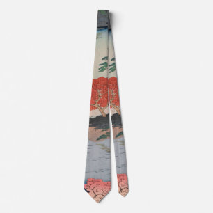 Gravata Dentro Akiba Shrine Vintage Ukiyo-e Arte Japonesa