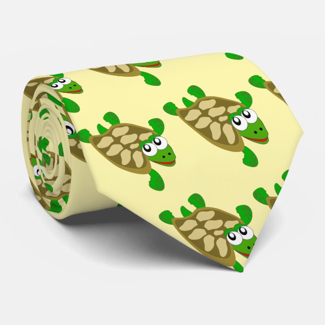 Gravata Desenho de Tartaruga (Rolled)
