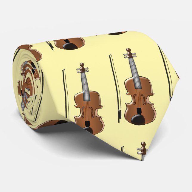 Gravata Desenho de Violino (Rolled)