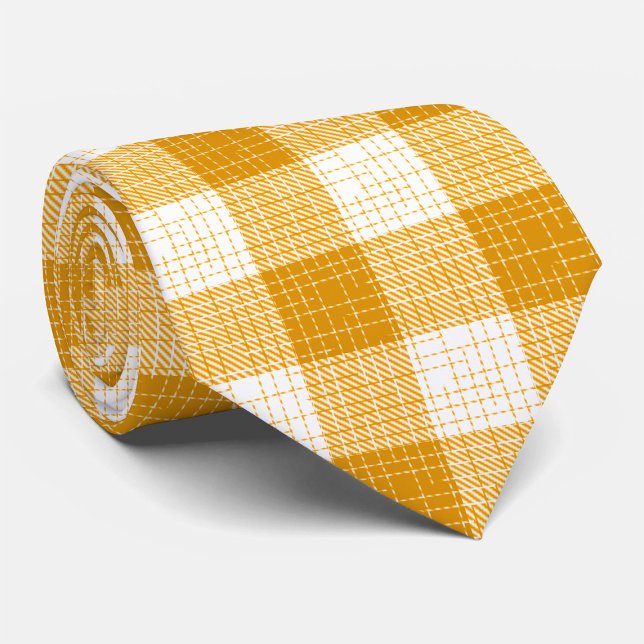 Gravata Desenho Xadrez Amarelo e Branco em Negrito (Criador carregado)