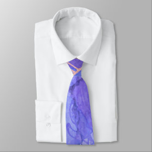 Gravata Design Abstrato Roxo