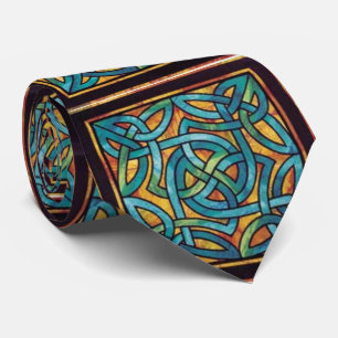 Gravata Design com cores múltiplas em irlandês