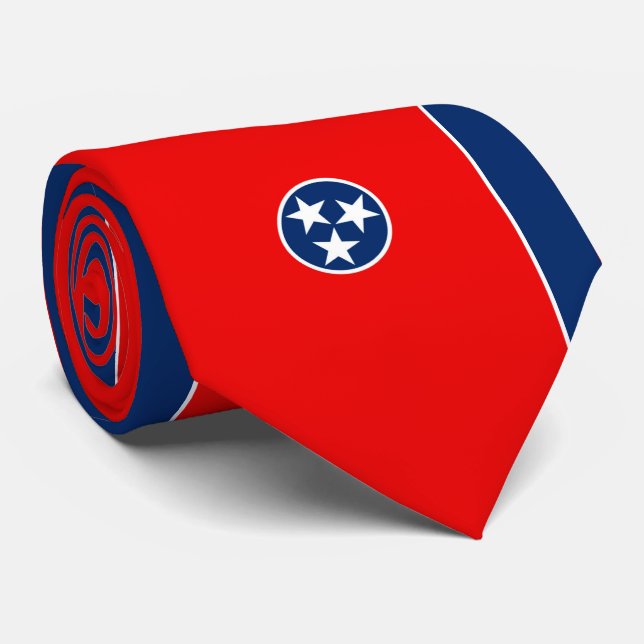Gravata Design da bandeira do estado de Tennessee (Rolled)