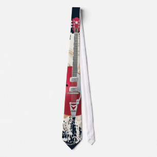 Gravata Design da guitarra elétrica