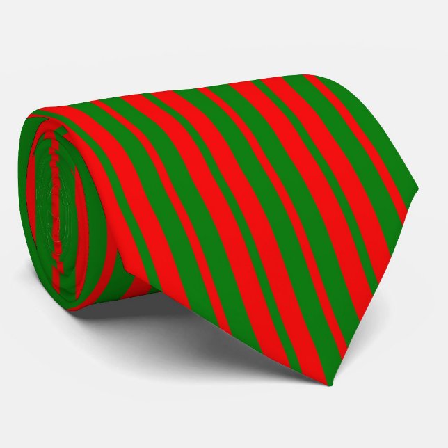 Gravata Design das faixas vermelhas e verdes (Criador carregado)