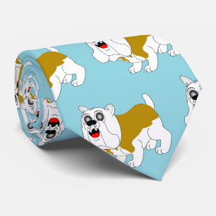 Gravata Design de Buldogue Britânico