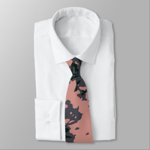 Gravata Design de Camuflagem Rosa