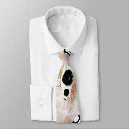 Gravata Design de Colagem Abstrata Elegante Neutra