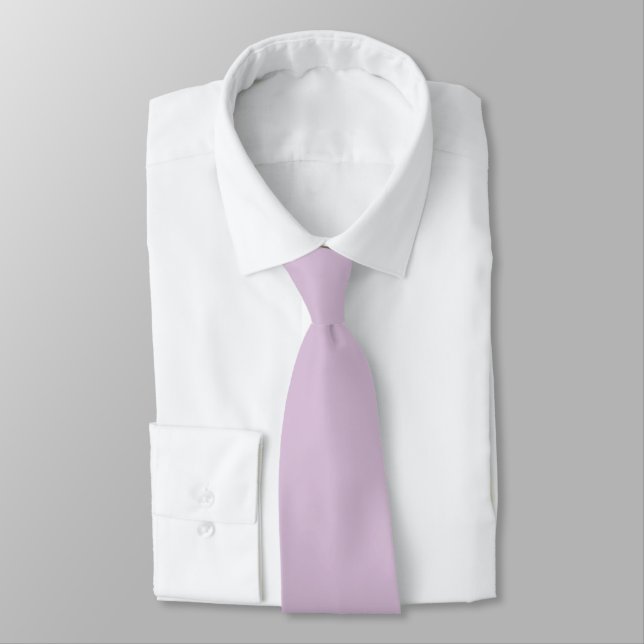 Gravata Design de cor sólida D8BFD8 Roxo (Amarrado)