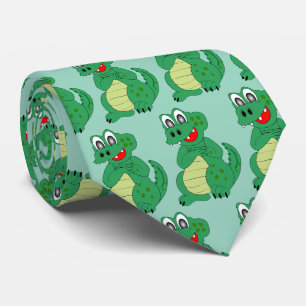 Gravata Design de crocodilo