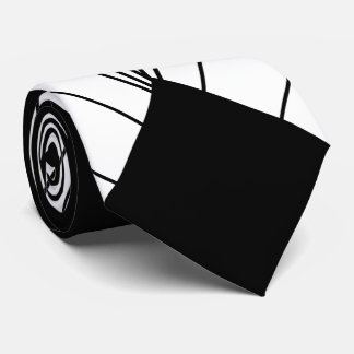 Gravata Design de Deco de Arte Preta e Branca