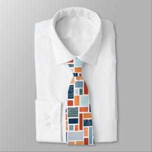 Gravata Design de estilo de Meio século geométrico colorid