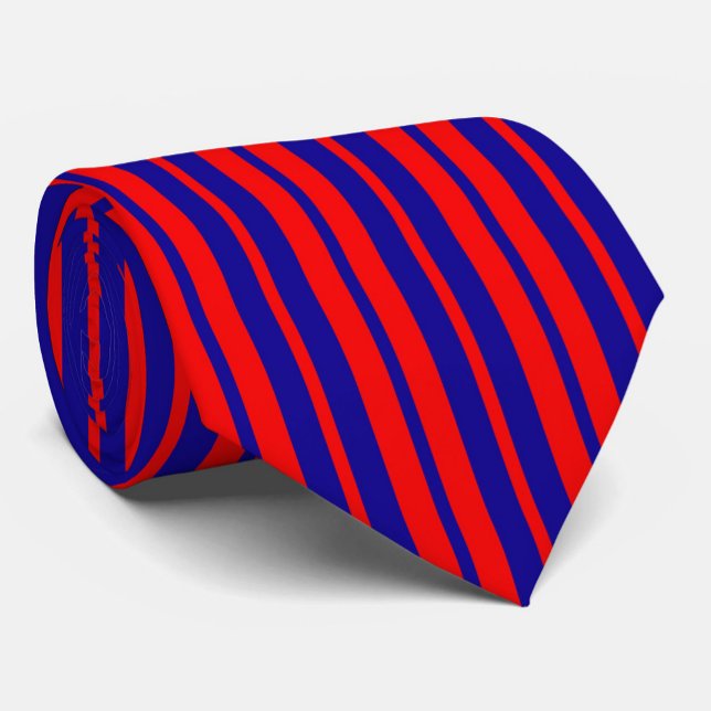 Gravata Design de faixas vermelhas e azuis (Criador carregado)