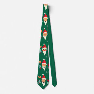 Gravata Design de Natal de Papais noeis