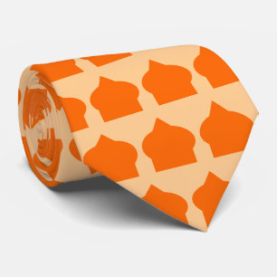 Gravata Design de padrão marroquino laranja