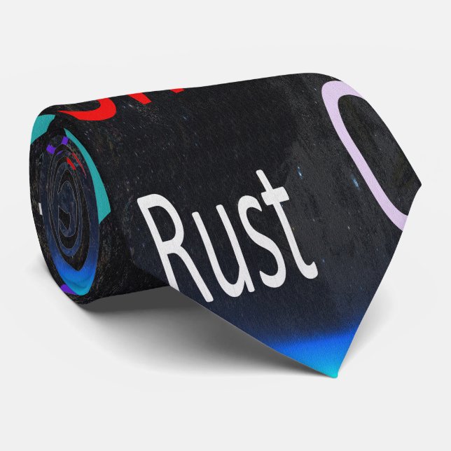 Gravata Design de Programação de Idiomas Coloridos (Rolled)