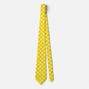 Gravata Design do Verificador Amarelo claro e escuro