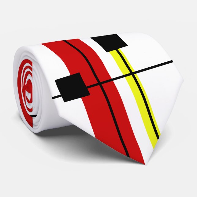 Gravata Design geométrica (Rolled)