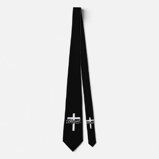 Gravata Design Minimalista Cruz Bendita Fé Cristã