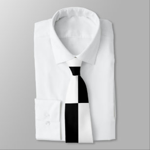 Gravata Design Minimalista Preto e Branco