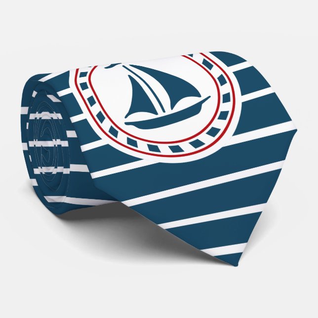 Gravata Design náutico (Rolled)