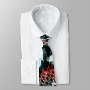 Gravata Design perfurado com gotas de tinta no vinho t
