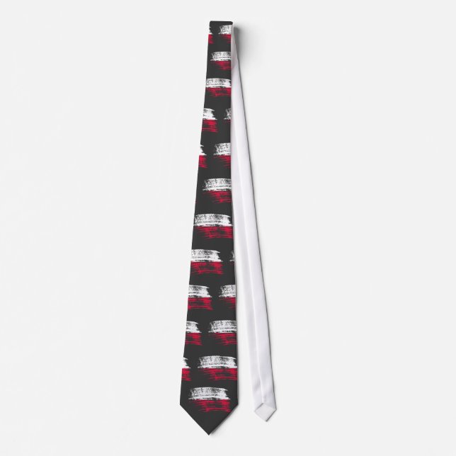 Gravata Design polonês legal da bandeira (Frente)