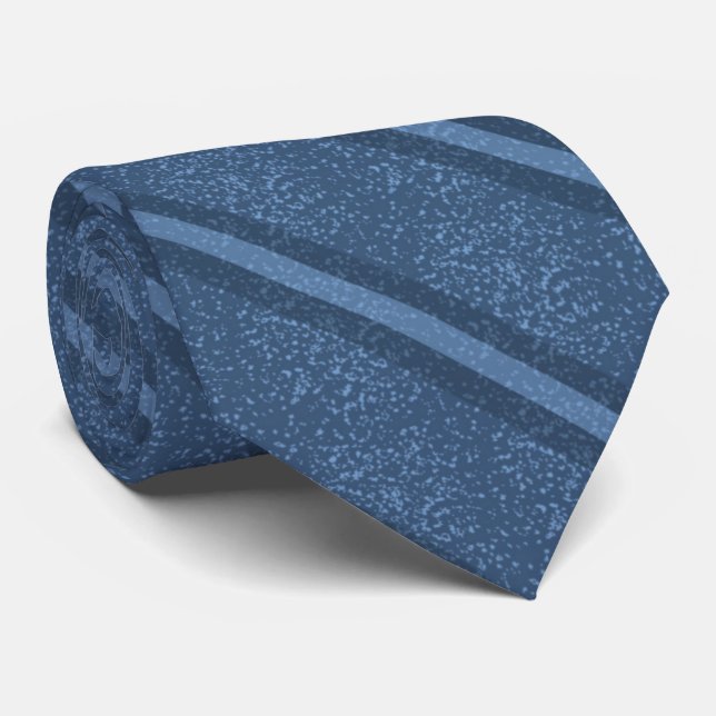 Gravata Design Pontilhado e Listrado de Blues Modernos (Rolled)
