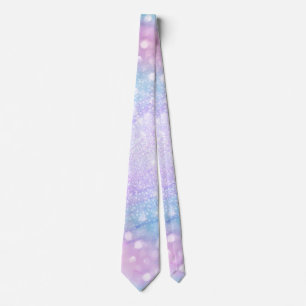 Gravata Design rosa brilhante iridescente mágico