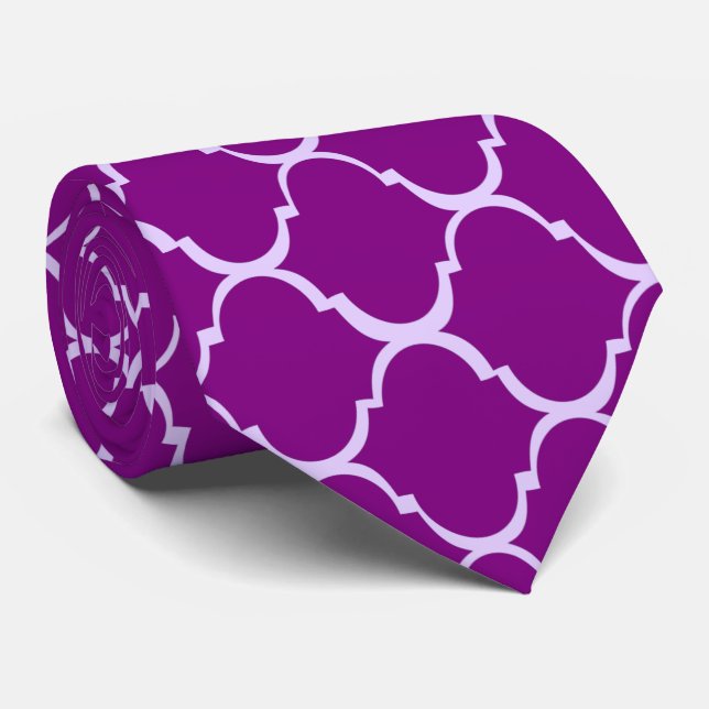 Gravata Design roxo marroquino (Rolled)