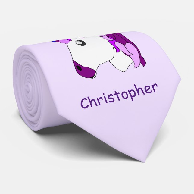 Gravata Design Unicorn personalizado (Rolled)